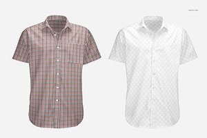 Short Sleeve Dress Shirt Mockup