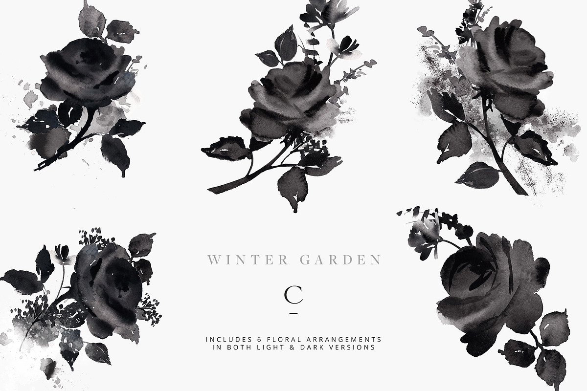 Winter Garden Clip Art, an Illustration by Create The Cut (Photo 9 of 14)