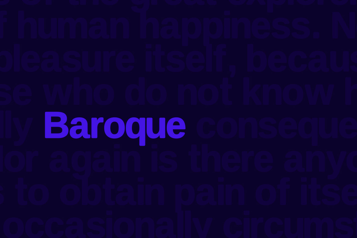 Baroque sans Typeface preview 3