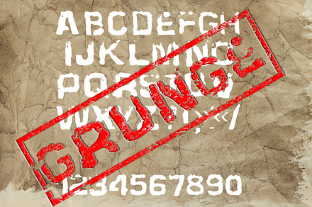 Grunge Display Formal Font
