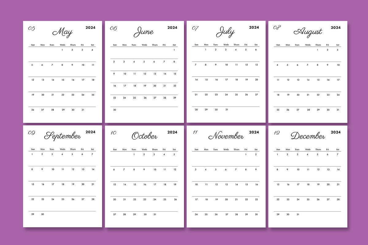 Calendar Planner Canva Template, a Design Template by Spark Design (Photo 2 of 3)