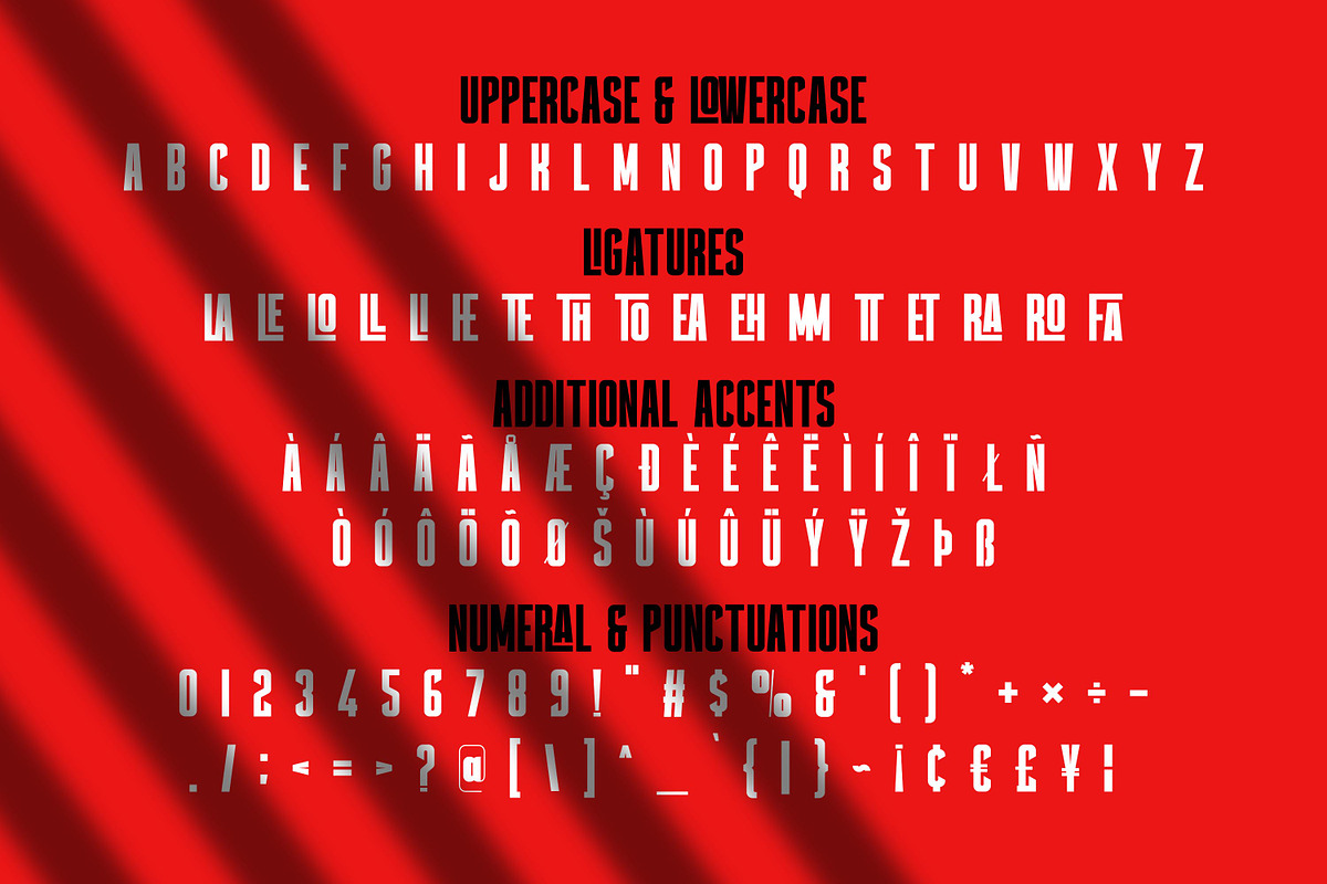 Thealiens - Ligature Condensed Sans, a Sans Serif Font by Almarkhatype (Photo 10 of 10)