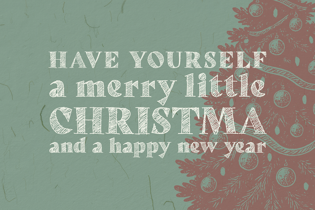 Holiday Sketch Font Duo, a Handwritten Font by Headfonts (Photo 3 of 9)