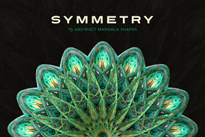 Symmetry: 15 Mandala Shapes