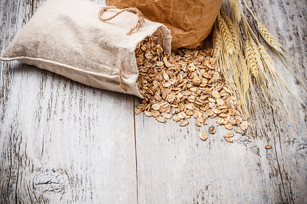 Oat flakes stock photo containing bag and board preview 6