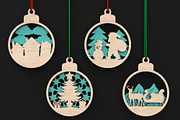 Christmas Tree Bauble Decorations, an Object Graphic by ThemeXDigital (Thumbnail 6 of 8)