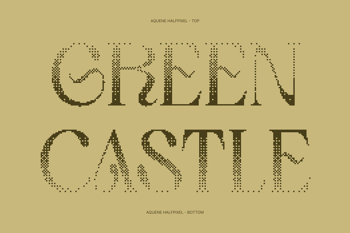 Aquene Halfpixel, a Serif Font by Craft Supply Co. (Photo 3 of 8)