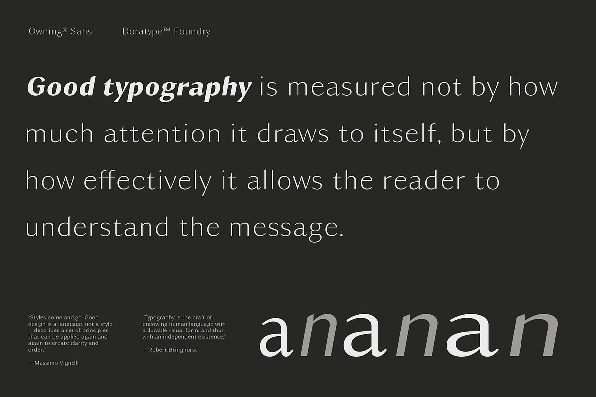 Owning Sans, a Sans Serif Font by Dora Typefoundry (Photo 7 of 10)