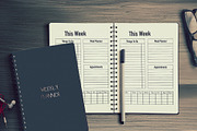 10 Printable Planner Notebook Layout, a Templates & Theme by Character (Thumbnail 2 of 11)