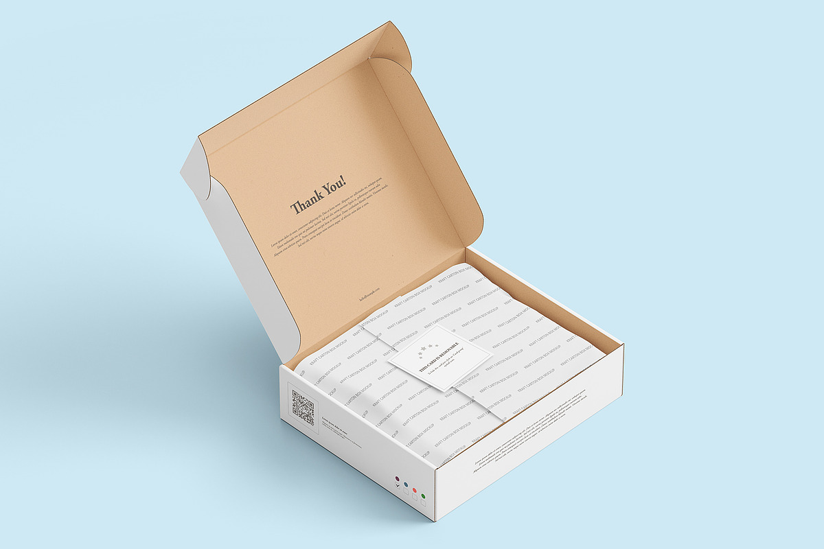 Shipping | Mailing Box Mock-up, a Cups & Container Mockup by WebAndCat (Photo 4 of 16)