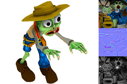 Toon Cowboy Zombie Character, a Characters & Person 3D Model by Beatheart Creative Studio