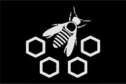 Bee icon with honeycomb., an Icon by NKuvshinov (Thumbnail 3 of 3)