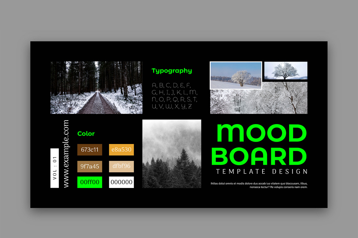 Creative Aesthetic Mood Board Layout, a Social Media Template by MightyDesign (Photo 3 of 6)