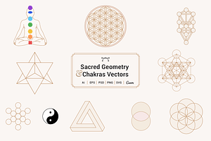 Sacred Geometry And Chakras Vectors