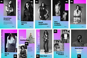 Fashion Black Gradient Social Media, a Social Media Template by Giant Design
