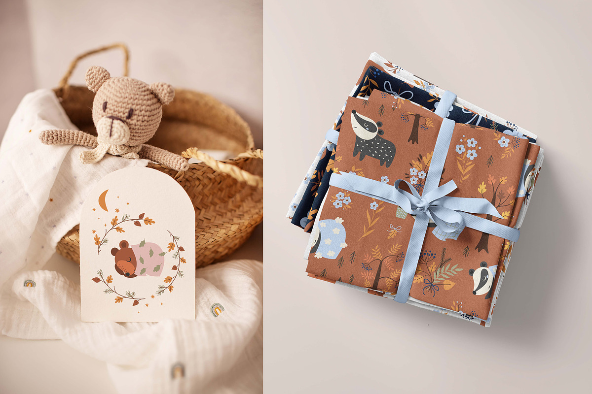 Autumn Baby Animals illustrations, an Animal Illustration by OxanaTally (Photo 3 of 17)