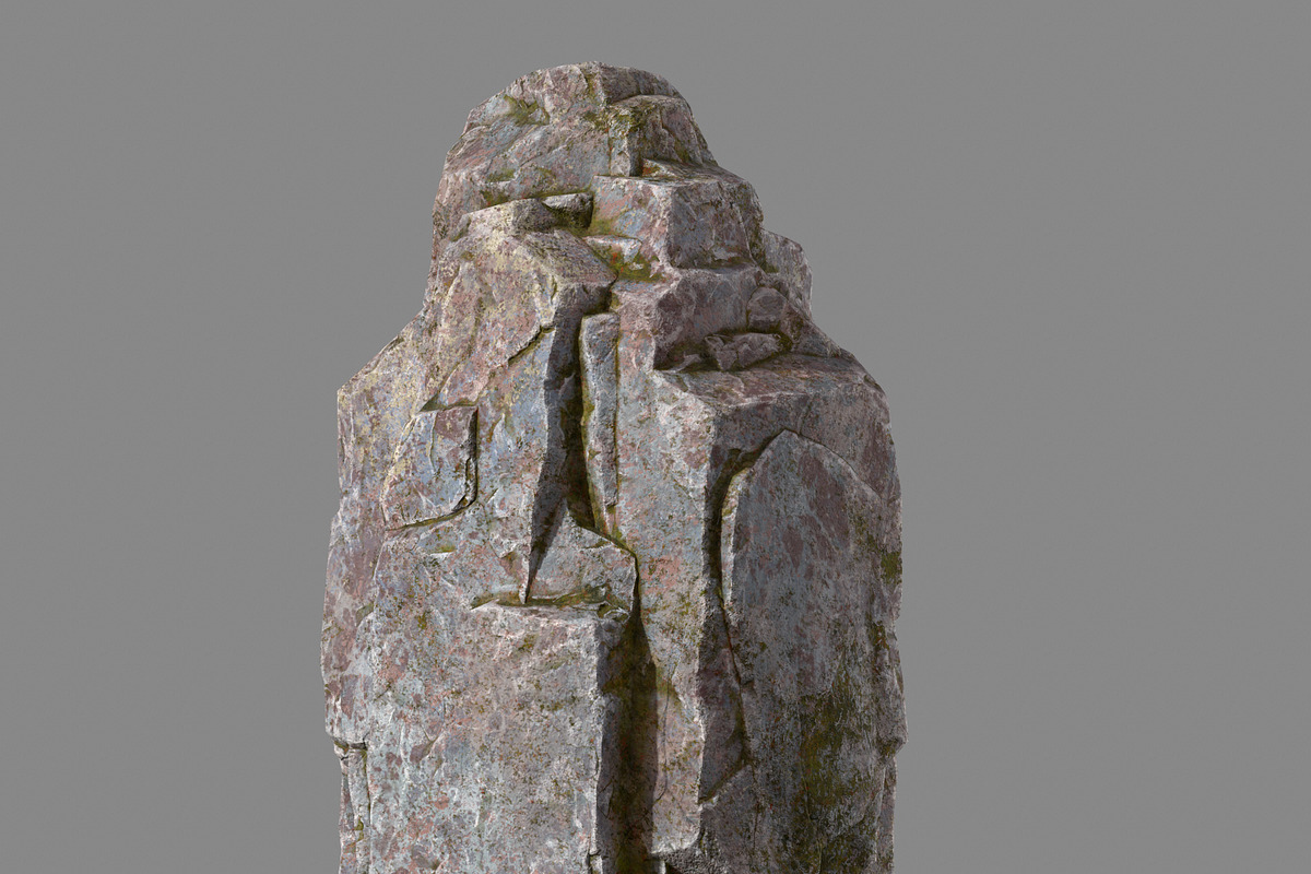 Mossy rock, an Environmental 3D Model by happy brush (Photo 3 of 8)