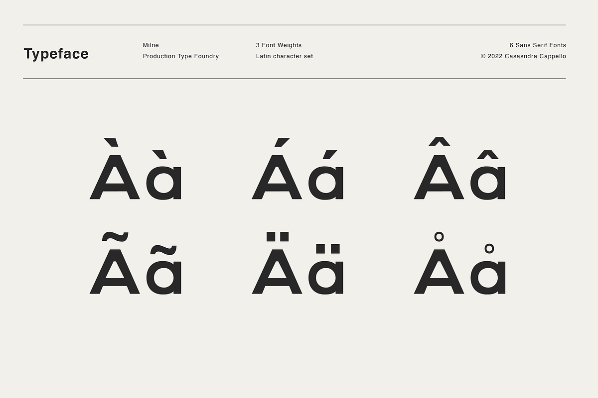 Milne - A Bold Sans Serif, a Sans Serif Font by Cassandra Cappello (Photo 9 of 11)
