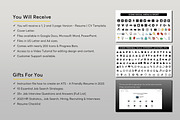 ATS Resume CV Word & Google Docs 22, a Resume Template by MrCam Template Resume|CV (Thumbnail 6 of 8)