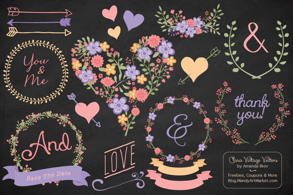 Wildflower Heart & Banners, an Illustration by Amanda Ilkov (Photo 2 of 4)