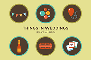 Things in Weddings - 44 Vectors, an Illustration by Little Pixel Shop (Thumbnail 2 of 5)