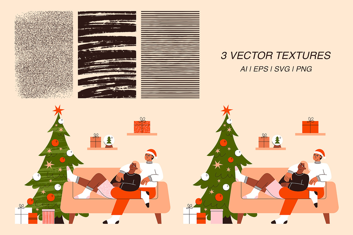 Christmas Party People Illustrations, an Object Graphic by ArtFM (Photo 10 of 13)