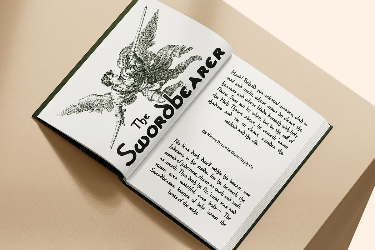 CS Nature Drawn, a Serif Font by Craft Supply Co. (Photo 6 of 8)