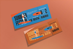 Blue Vintage Summer Festival Ticket