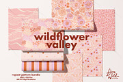 Wildflower Valley seamless patterns, a Pattern Graphic by Flora Wild Designs (Thumbnail 1 of 7)