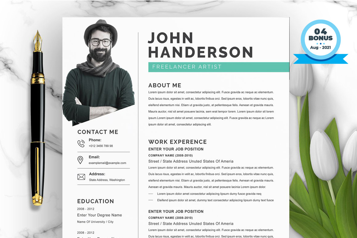 Resume/CV Bundle | 200+ for $29, a Resume Template by ResumeInventor (Photo 190 of 207)