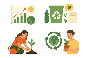 Illustration depicting environmental, an Illustration by ZinetroN