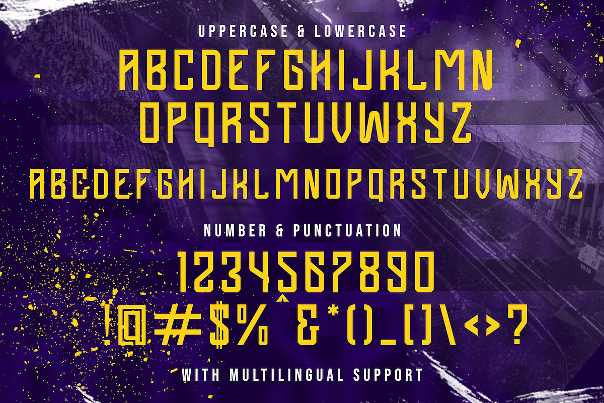 Cyber Sport - Sporty Display Font, a Sans Serif Font by StringLabs (Photo 11 of 11)