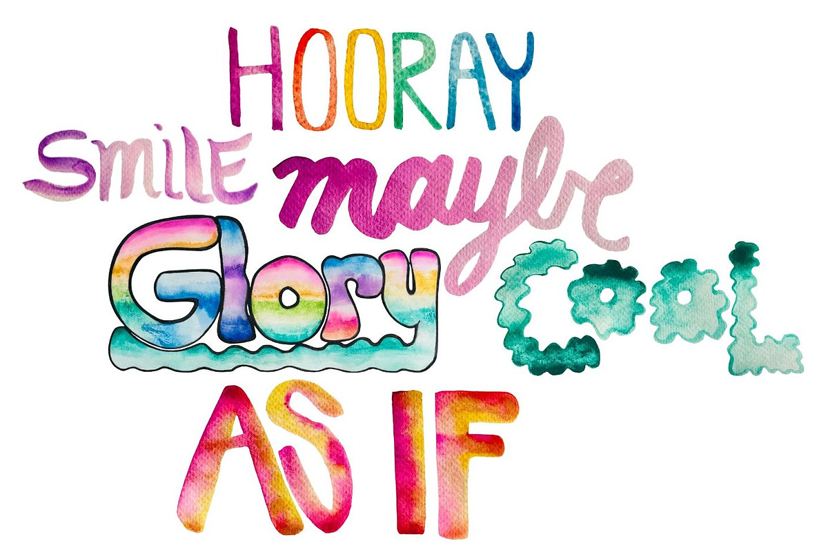 Watercolor Words Clip Art Words, a Decorative Illustration by Eryn Rose Design (Photo 11 of 13)