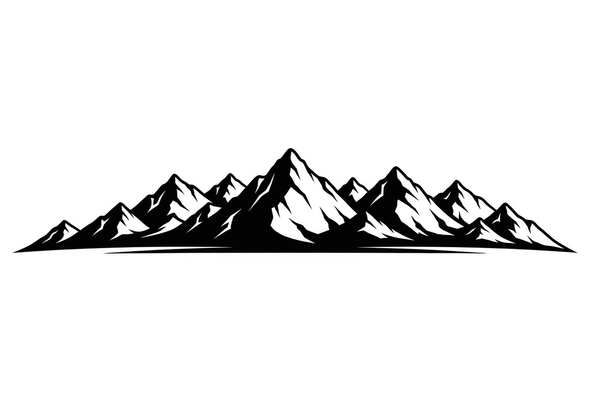 Endless Mountain Horizons Silhouette, a Graphic by musafir_fashion (Photo 4 of 14)