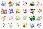 Wild Flowers,Spring Flowers Png, an Illustration by CreationArt (Thumbnail 3 of 5)