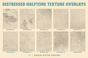Distressed Halftone Texture Overlays, a Texture Graphic by Brian Ritter Design (Thumbnail 8 of 11)