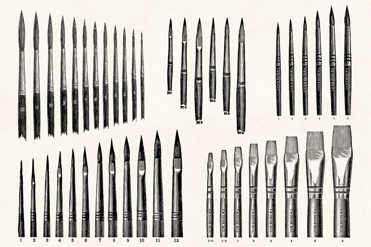 Art Supplies - Vintage Illustrations, an Illustration by Graphic Goods (Photo 3 of 11)