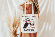 Funny Coffee Sarcastic Vampire Hallo, an Illustration by DreamCafeArt (Thumbnail 3 of 7)