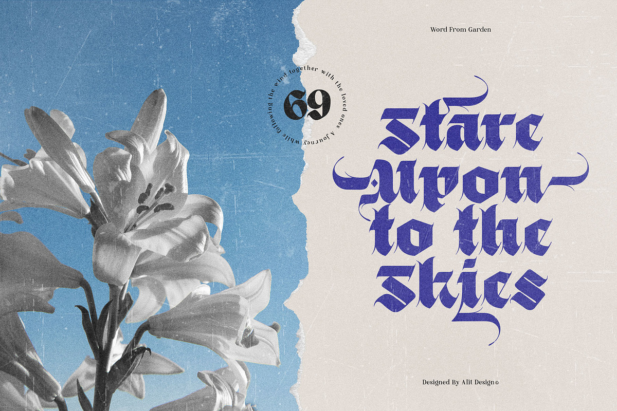 Black Obesity Blackletter Font, a Blackletter Font by alit design (Photo 4 of 17)