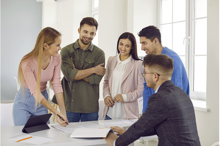 Group of casually dressed, a Business Photo by StudioRomantic