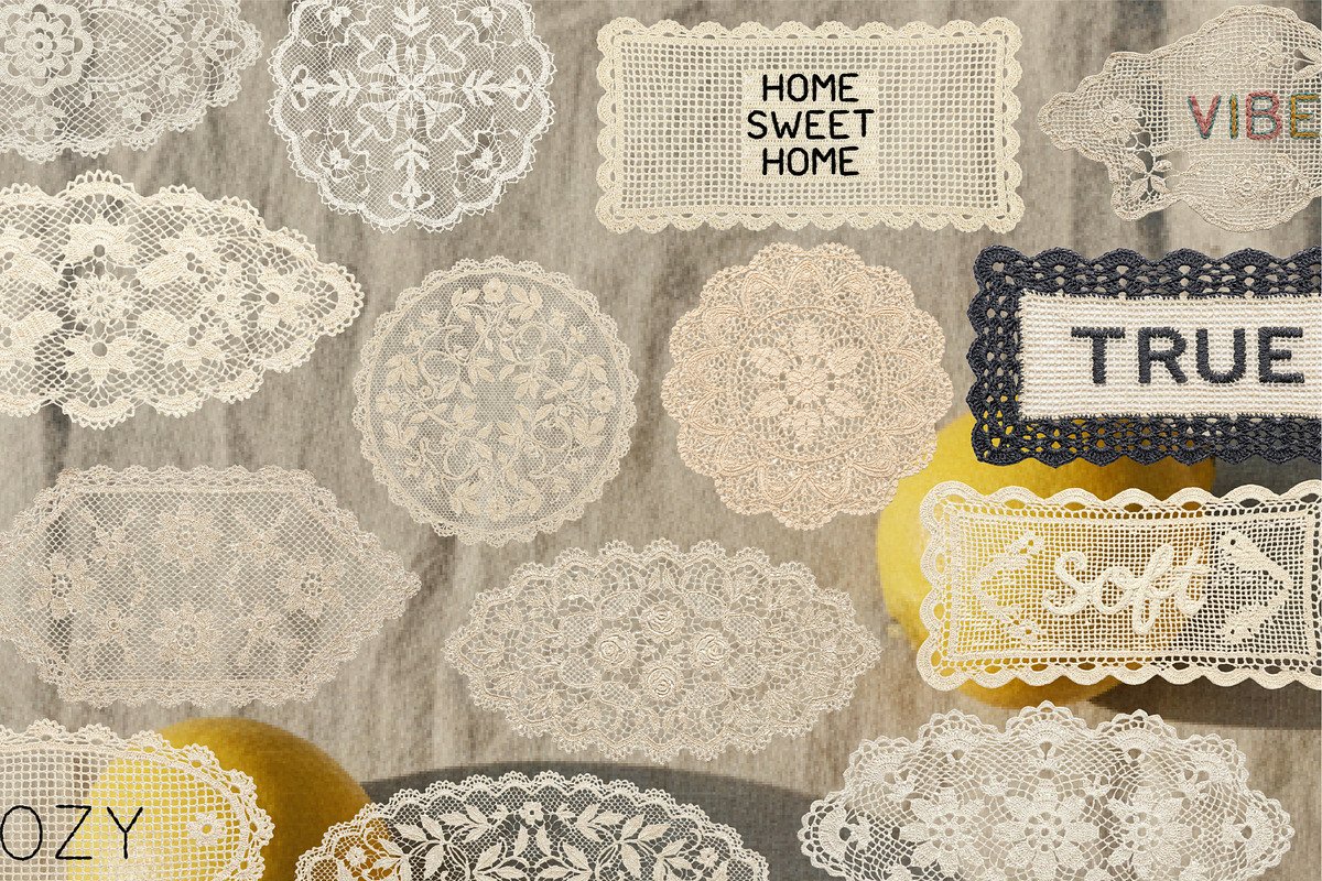 200 Vintage Nature Lace Doilies, an Object Graphic by DreamoraArt (Photo 10 of 11)