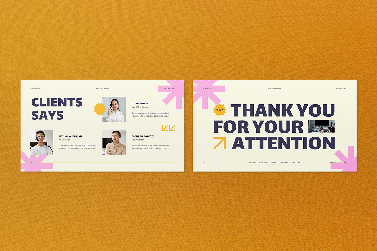 Cream Creative Agency Google Slide, a Presentation Template by graphicook (Photo 4 of 4)