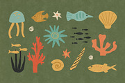 Retro Mermaids clipart and patterns, a Person Illustration by Paper Cherry (Thumbnail 5 of 18)