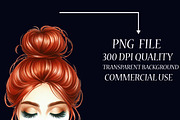 Hair Clipart, Long Hair, Natural Hai, an Illustration by Libby Wishes (Thumbnail 3 of 7)