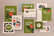 Minimal Modern Wedding Invitation, an Invitation Template by graphicook (Thumbnail 1 of 3)