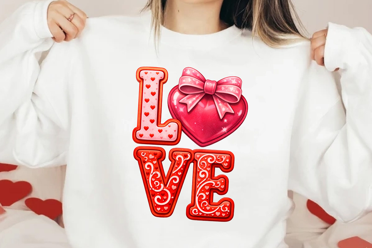 Preppy Coquette Valentine's Day Love, an Illustration by DreamCafeArt (Photo 3 of 8)