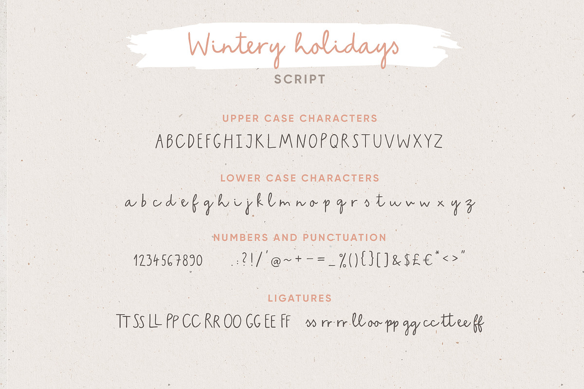 Wintery Holidays font duo, logos, a Script Font by Tabita's shop (Photo 18 of 18)