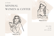 Minimal Women & Coffee, a Person Illustration by AMMi (Thumbnail 2 of 6)