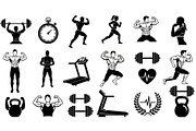 Ultimate Fitness Gym Vector Bundle, an Illustration by Creativeshirt (Thumbnail 14 of 51)
