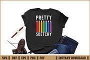 Pretty Sketchy Art Lover Quote SVG, a Work Illustration by Handy Arts Studio (Thumbnail 2 of 3)